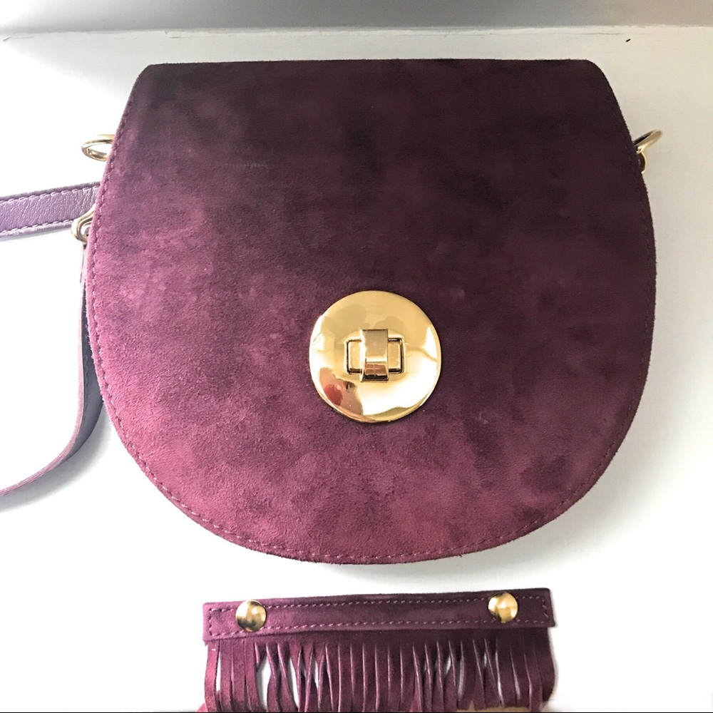 100% Suede Fringe Bag - NWOT - Picture 6 of 8